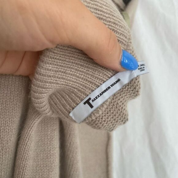 T Alexander Wang Women Strapless Wool Cashmere Midi Sweater Dress Size Small - Picture 16 of 16